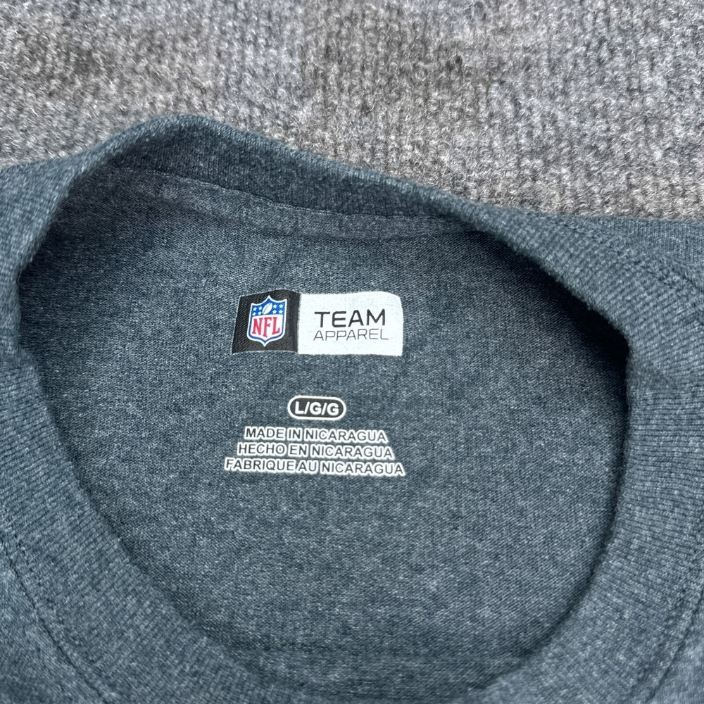 Official Chicago Bears Team Apparel T Shirt Adult Size Large Gray NFL - Picture 8 of 10